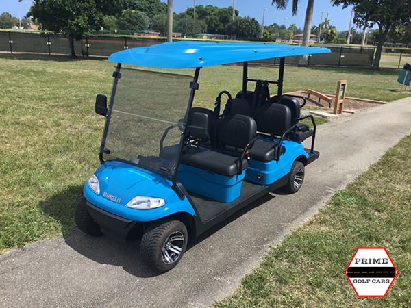 Blue Advanced EV 6 Passenger Golf Cart provincetown golf cart rental, golf cart rentals